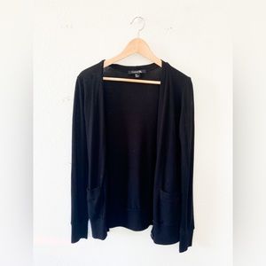 Black long-sleeve cardigan, sz SM